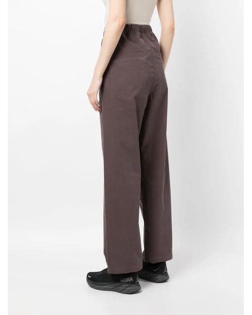 Fear Of God Brown Logo-Patch Drawstring-Waist Trousers