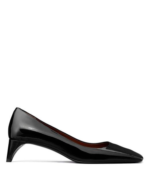 Tory Burch Black Cut-out 45mm Leather Pumps