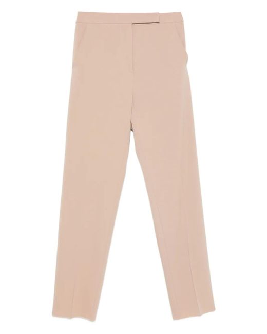 Max Mara Broek Met Zakken En Afwerking in het Natural