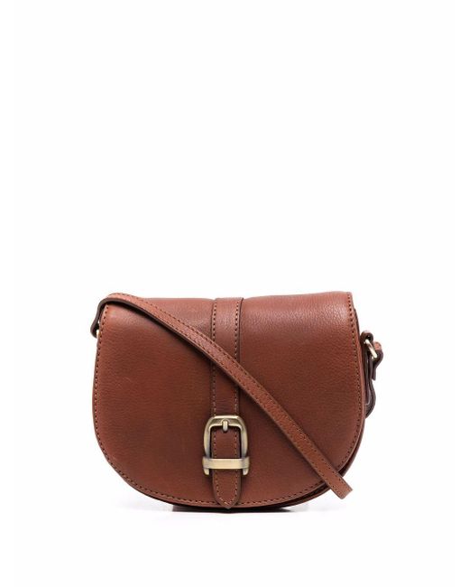 Barbour Laire Leather Saddle Bag in Brown Lyst