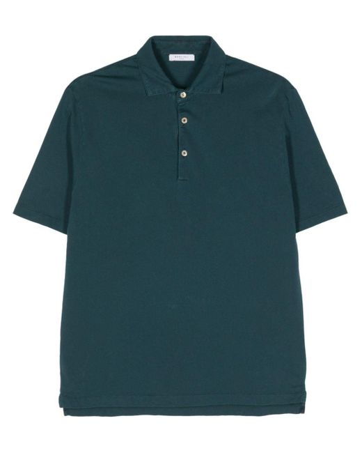 Boglioli Green Cotton Polo Shirt for men