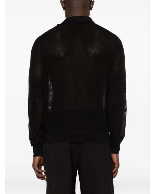 Tom Ford Black V-Neck Sweater for men
