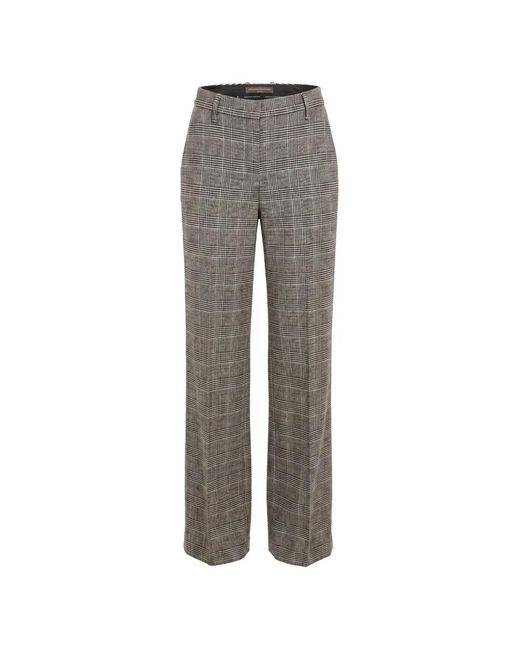 Ermanno Scervino Gray Checked Trousers
