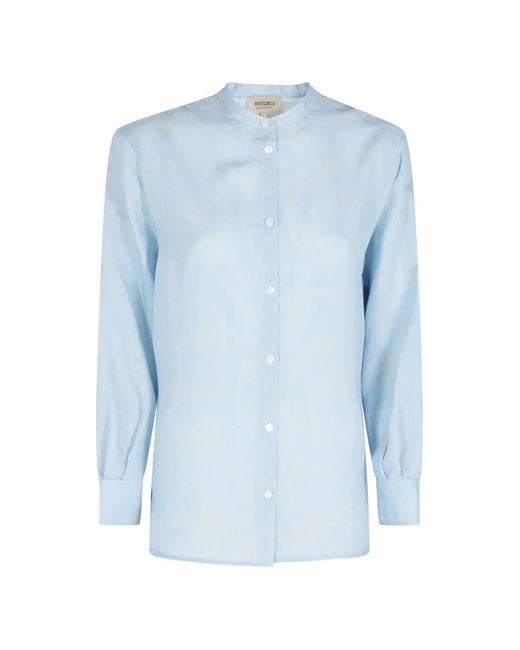 Woolrich Blue Rope-Print Shirt