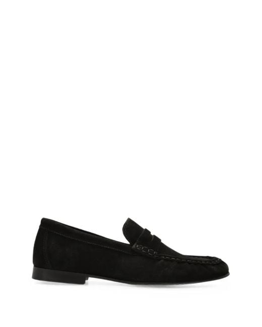POSA Black Penny Suede Loafers