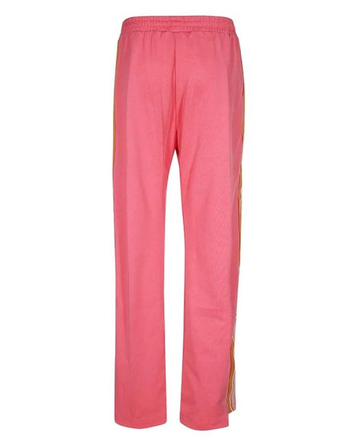 MSGM Pink Stripes-Detailing Track Pants
