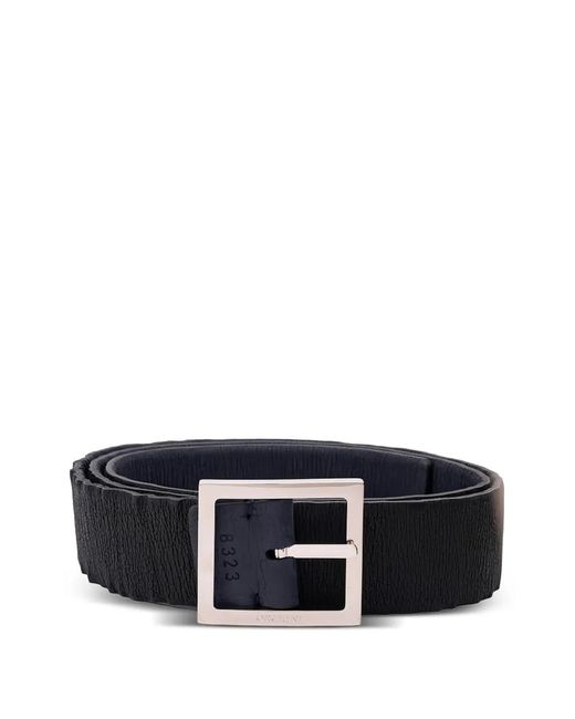 Orciani Blue Textured Buckle-Fastening Belts for men