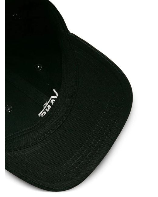 Vans Black Logo-Embroidered Baseball Cap