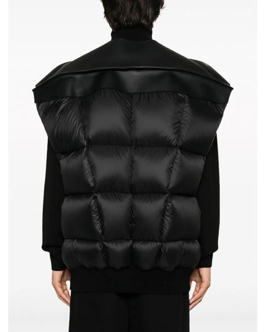 Rick Owens Black Gilet Imbottito Jumbo Flight for men