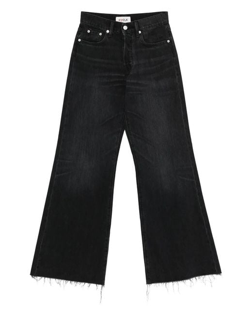 CYCLE Black Luna Frayed Jeans