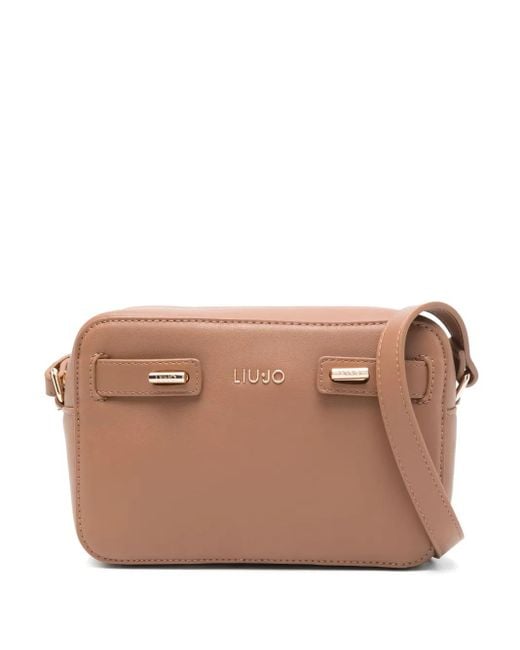 Liu Jo Brown Leather Cross Body Bag
