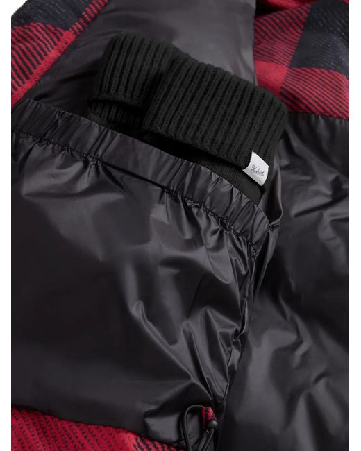 Woolrich Red Check-Pattern Padded Jacket