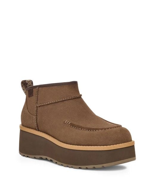 Ugg Brown Cityfunc Ultra Mini Boots