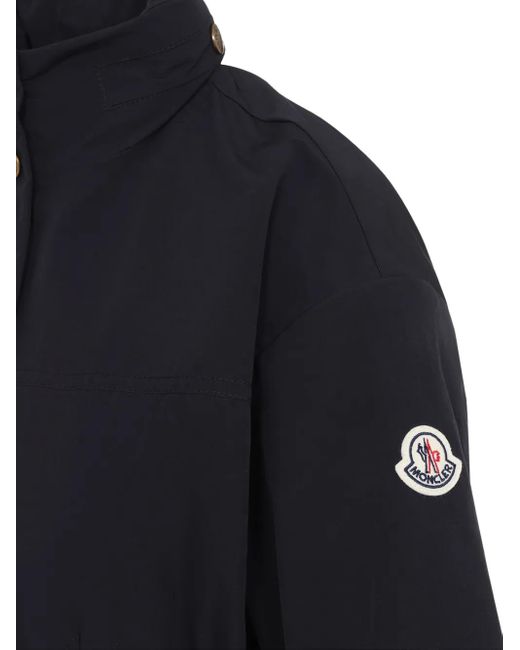 Chaqueta Con Parche Del Logo Moncler de color Blue