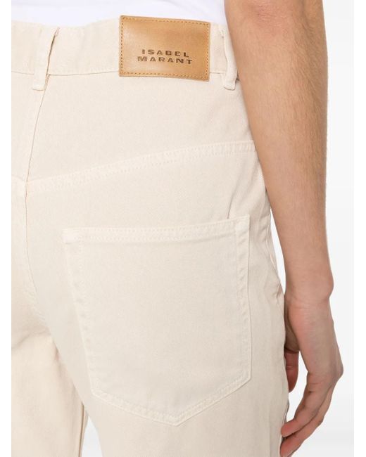 Isabel Marant White Bymara Wide Leg Jeans