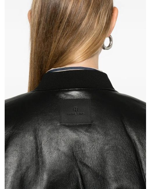 Anine Bing Black Leon Zip Pocket Jacket