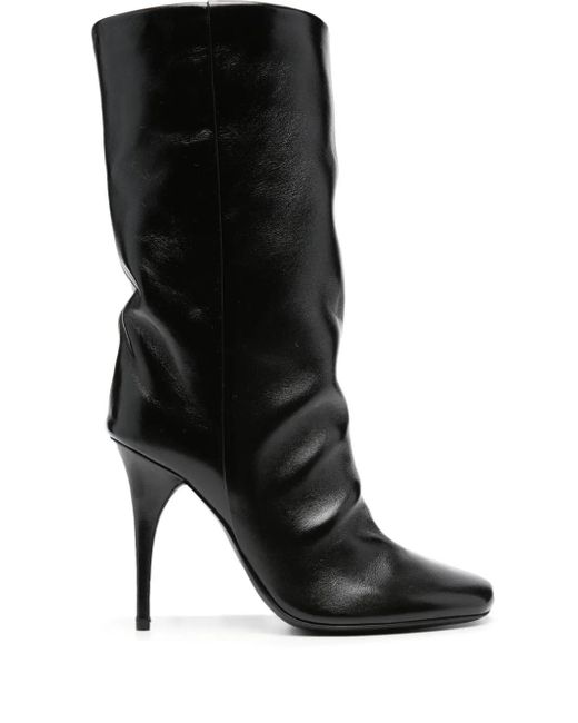 Bruno Frisoni Black Bootube 100Mm Square-Toe Boots