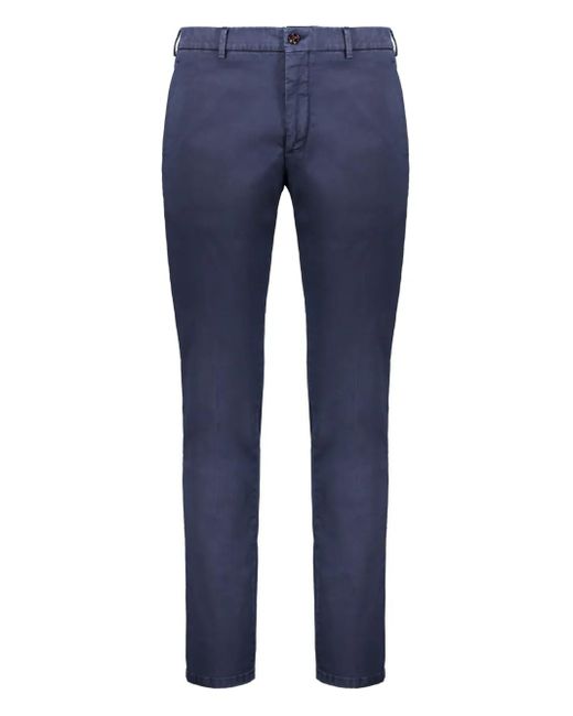 Moorer Straight Broek in het Blue voor heren