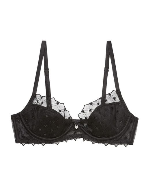 Fleur du Mal Black Love Lock Bra