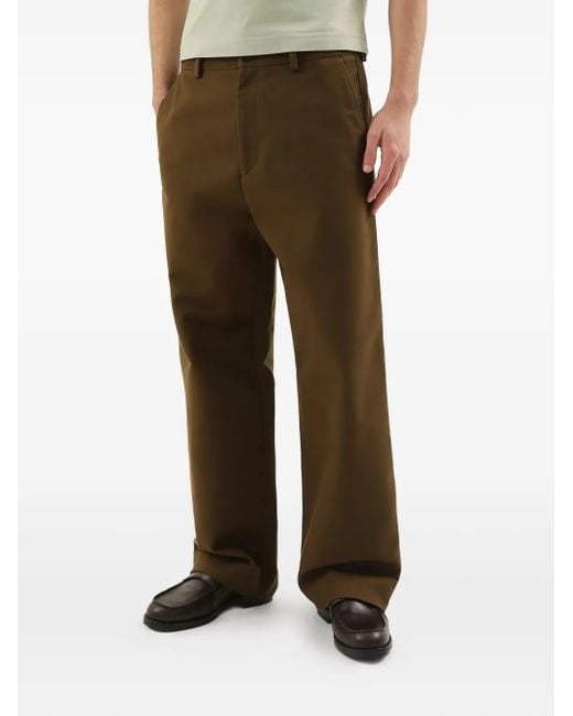 1989 STUDIO Brown Cotton Trousers for men