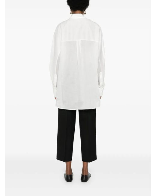 Totême White Cotton Blend Shirt