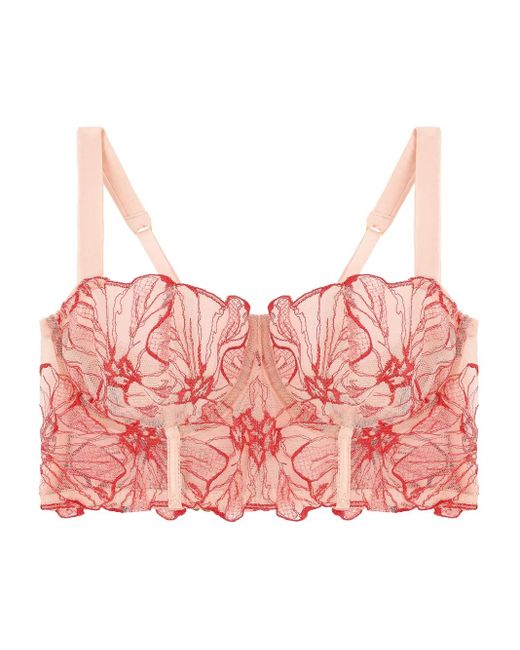 Fleur Of England Pink Rosa Longline Bra