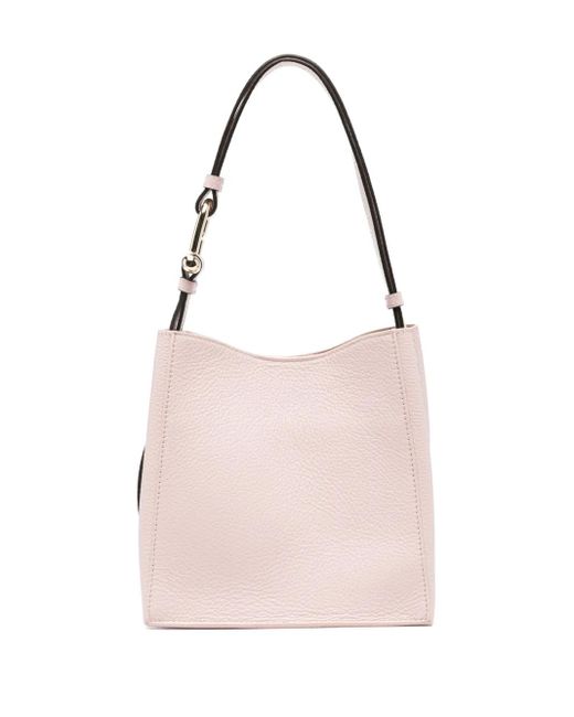 Furla Nuvola Leren Schoudertas in het Pink