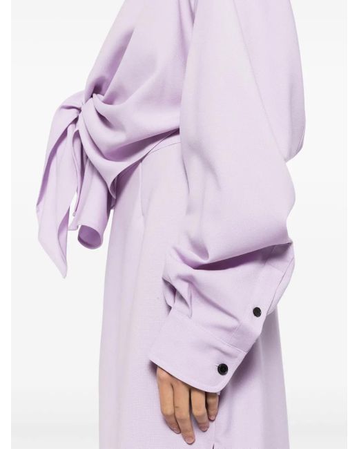 Sankuanz Purple V-Neck Dress