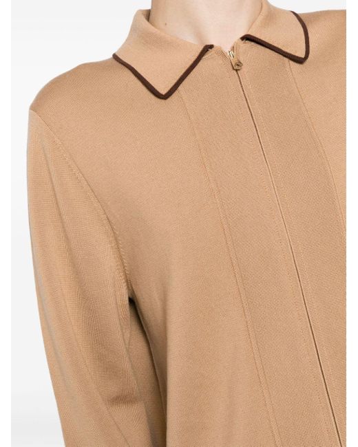 Paul Smith Natural Zip Fastening Cardigan for men