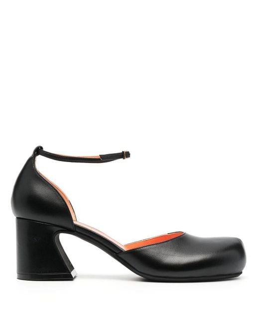 Marni Leather Blockheel Mary Jane Pumps in Black Lyst UK