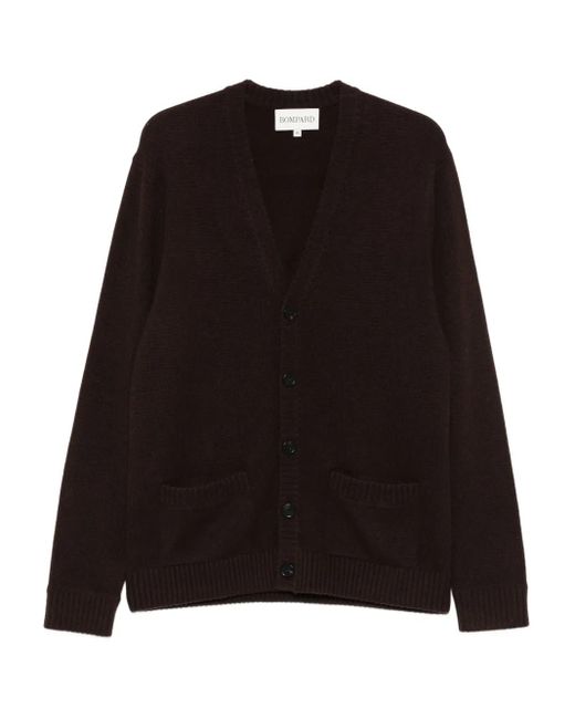 メンズ Eric Bompard パッチポケット カーディガン Black