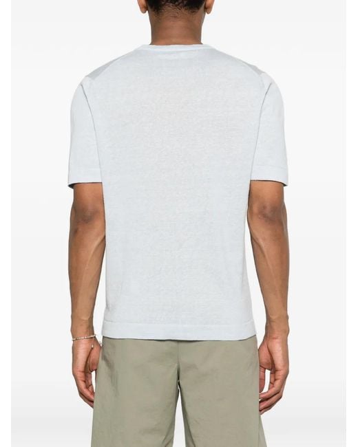 Gran Sasso White Short-Sleeve T-Shirt for men