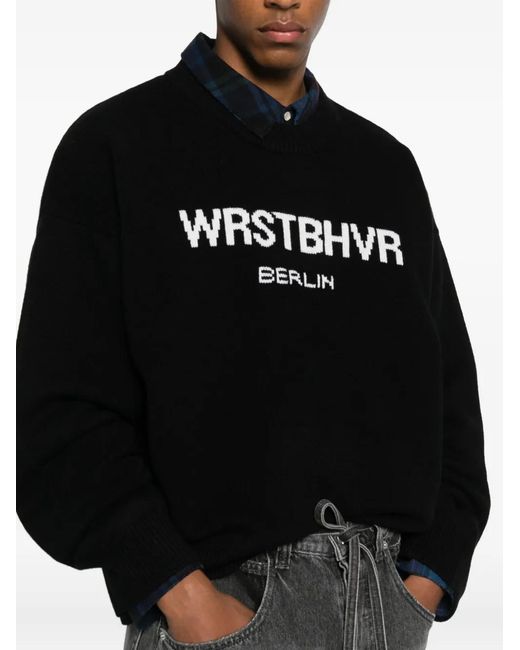 WRSTBHVR Black Eliam Sweater for men