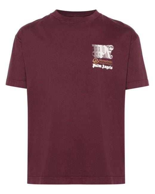 Palm Angels Red X Moneygram Haas F1 Cotton T-Shirt