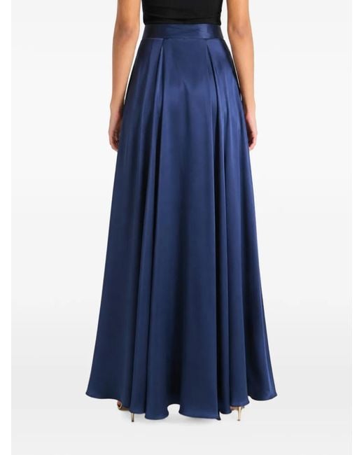 Temperley London Blue Amerie Pleated Maxi Skirt
