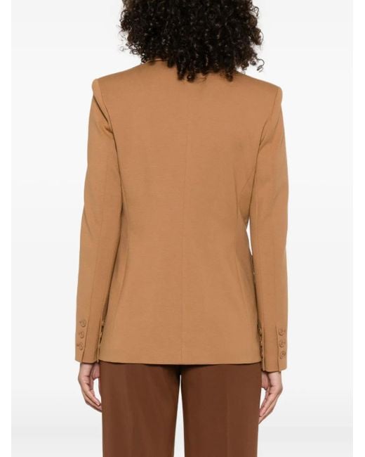 Pinko Natural Notched-Lapel Blazer