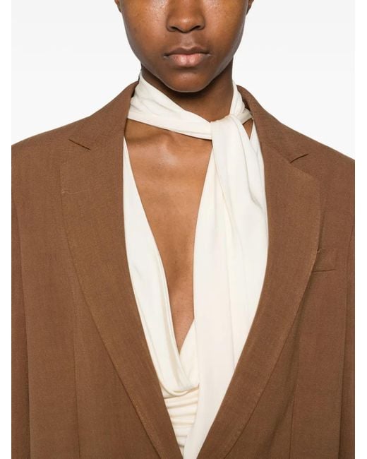 Etro Brown Notched-Lapel Jacket