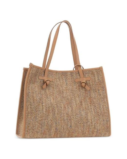 MARCELLA CLUB Natural Grand Sac Porté Épaule Marcella En Effet Bouclé