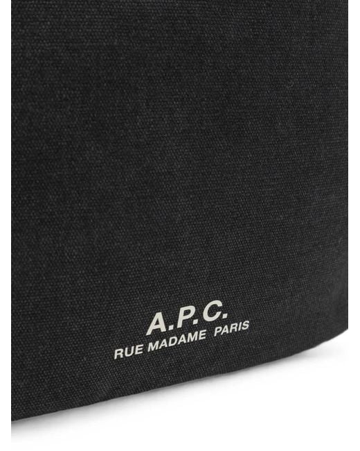 A.P.C. Black Journal Messenger Bag