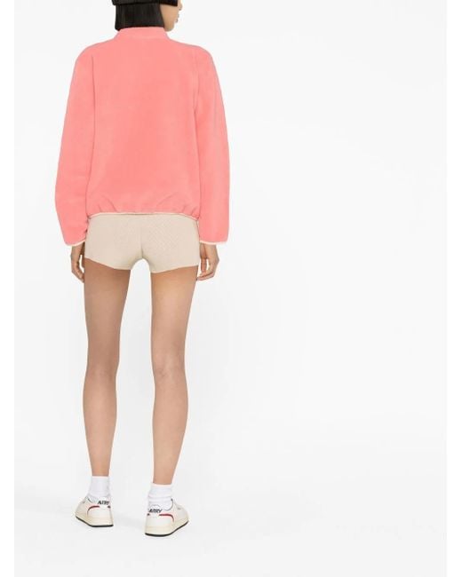 Sporty & Rich Pink Logo-Embroidered Sweatshirt