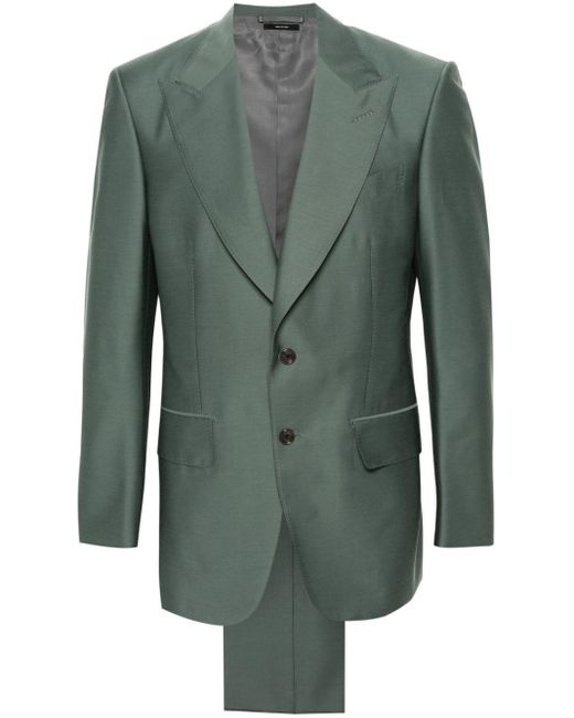 Tom Ford Green Single-breasted Suit for men