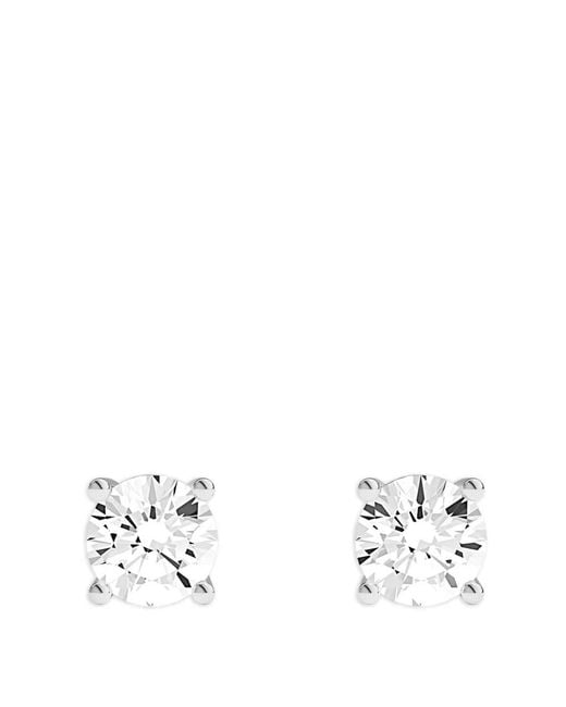 Apm Monaco White Promesse Stud Earrings