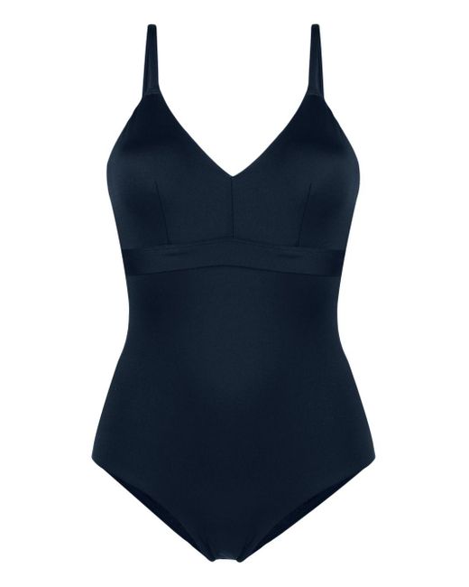 Spanx Cut-out Detailing Swimsuit in Blue | Lyst