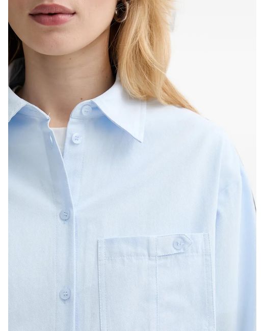 Silvian Heach Blue Pocket Button Shirt