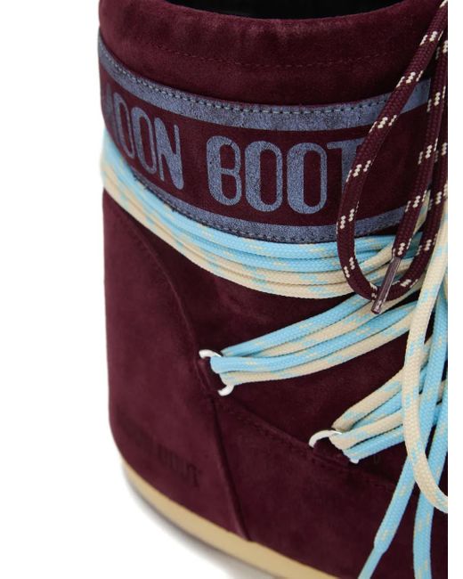 Moon Boot スエード ブーツ Red