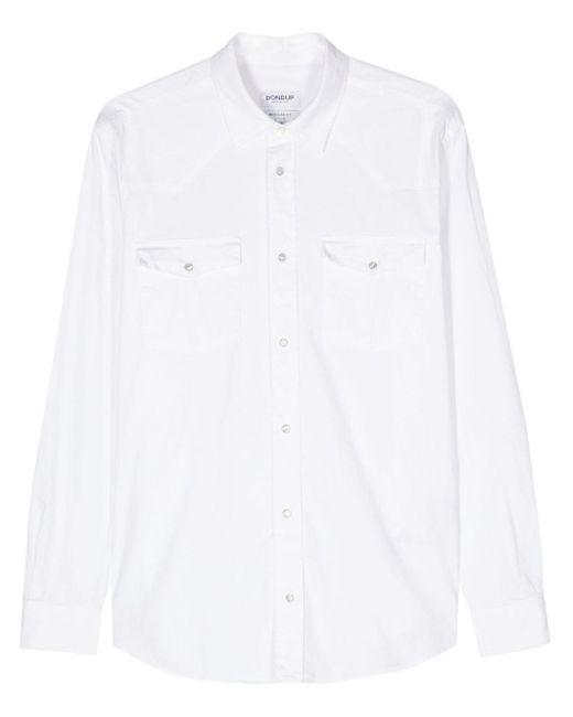 Chemise à fronces Dondup pour homme en coloris White
