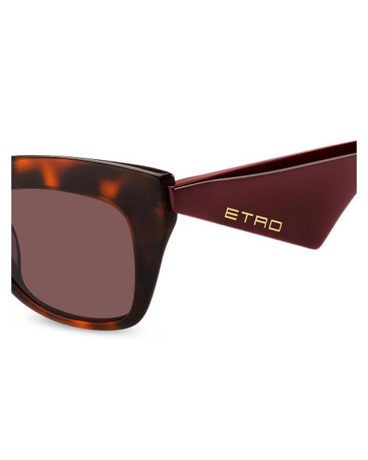 Etro Brown Tortoiseshell-Effect Cat-Eye Sunglasses