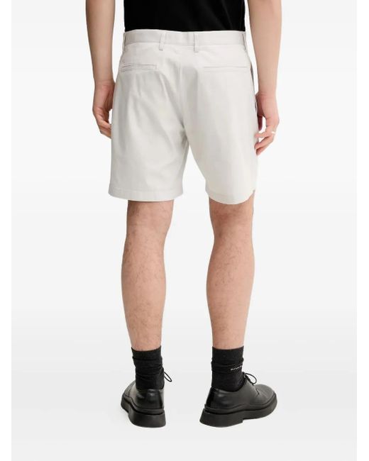 Theory Black Welt-Pockets Chino Shorts for men