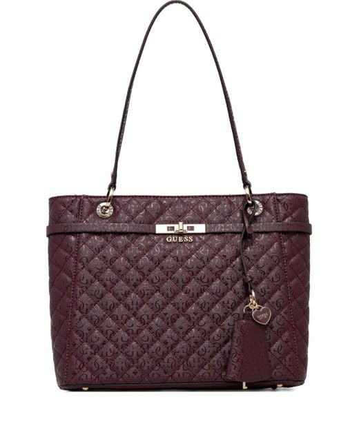 Guess Purple Idra 4G Shoulder Bag