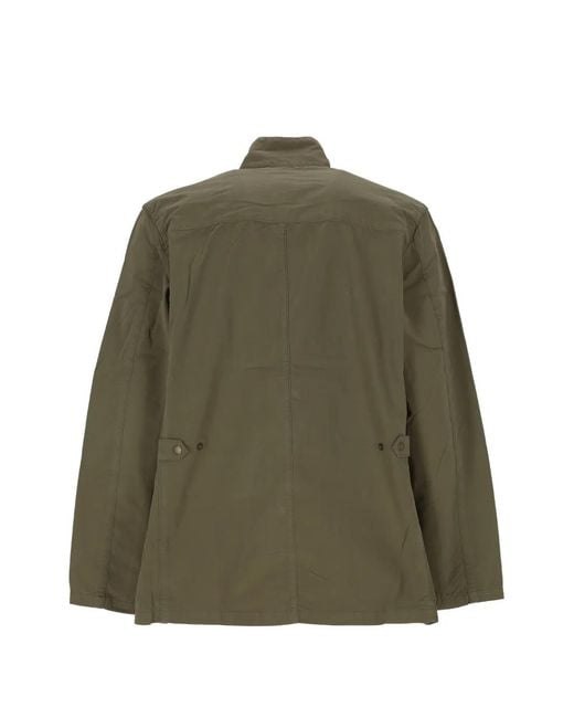 Barbour Green Flap-Pocket Jacket for men